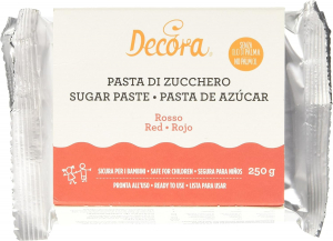 Decora Pasta Di Zucchero 250 g. - ROSSA
