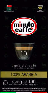Minuto Caffe compatibili Nespresso© 100% ARABICA 10 capsule