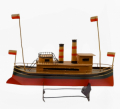 Barca Mercantile In Latta 34x27 cm