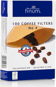 Finum Filtri In Carta Per Macchina Caffe Americano Tipo n° 4 scatola da 100