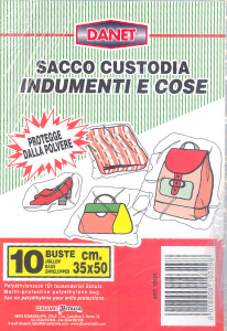 Sacchi Custodia 35x50 10 pz. Indumenti e Cose