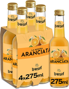Lurisia Aranciata presidio slow food confezione da 4 bottigliette da 275 ml.