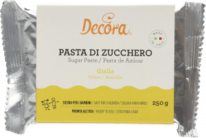 Decora Pasta di Zucchero 250 g. - GIALLA