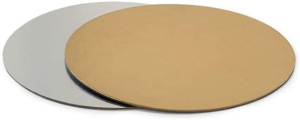 Decora Sottotorta rotondo Oro/Argento diam. cm. 20