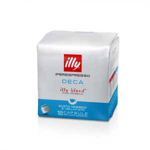 Illy Caffe Capsule Decaffeinato metodo iperespresso Home Cube da 18 capsule