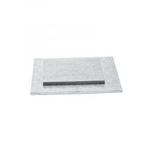 Decora Cake Board SILVER quadrato cm. 20x1,2h