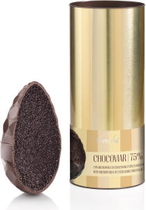 Venchi Uovo Chocoviar 75% Fondente 350 g. Cilindro In Metallo