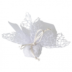 Tulle Rete XL + Velo 25 cm. Con Tirante BIANCO 10 PZ.