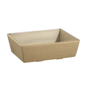 Cesto Vassoio Conico Avana 22x17x8 Con Coperchio