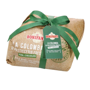 Bonifanti Colomba Di Pasticceria Fresca Pera e Cioccolato Incartata 1 kg.