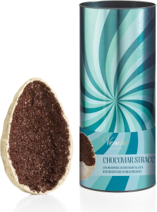 Venchi Uovo Chocoviar Stracciatella 390 g. Cilindro in metallo