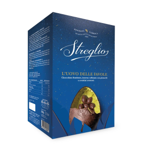 Streglio L'Uovo Delle Favole Cioccolato Fondente e Pistacchi Scatola 530 g. +100 g.