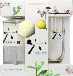 Roku Gin 70 cl. 43 Vol. Con Bicchiere