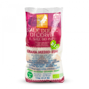 Salina di Cervia Sale dolce di Cervia Il Sale dei Papi Grana medio-fine 1 KG.