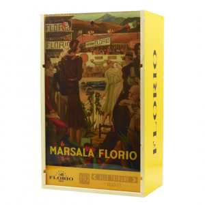 Florio Cassetta Legno 2 bottiglie ALLE TRIBUNE TARGA FLORIO