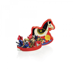 Venchi Scatola Cavallino Dondolo di Natale con Comete assortite 160 g