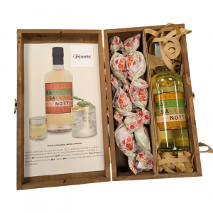 Basanotto Scatola Legno con dolcetti Virginia