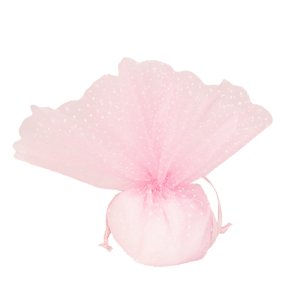 Tulle SPUMA BAG 2 Veli Con Tirante Rosa 25 cm Confezione 25 Pz.