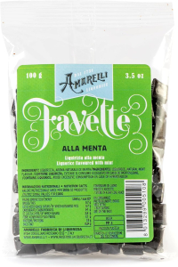 Amarelli Liquirizia Favette aromatizzate alla menta 100 g.