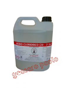 Acido Cloridrico 5 Lt (20-21 be)