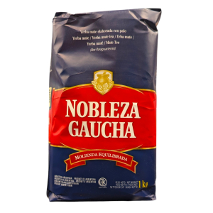 Yerba Mate Nobleza Gaucha Blu 1 kg. Molienda Equilibrada
