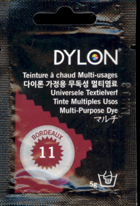 Dylon Tinte X Tessuti Cialdina Multi Purpose Dye - 11 BORDEAUX