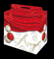 Scatola cartone NATALE AUGURI B - 31x23x35