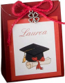 Scatolina Portaconfetti TOCCO LAUREA 12 PZ. BORDEAUX