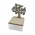 Scatolina In Plexiglass Emozioni Wood Albero cm 6x6 h.10