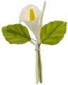 Fiore Calla Rametto 10 cm. Set da 12 pezzi B0711