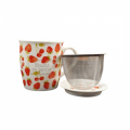 Infusiera Tisaniera Decorata Frutti del Giardino Con Scatola Faye 003773