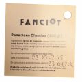 Pasticceria Fanciot Panettone Classico 800 g.